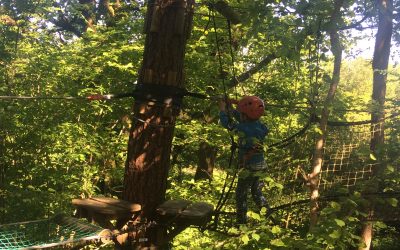 Viens fêter ton anniversaire au Parc Adrénature : un anniversaire dans les airs…